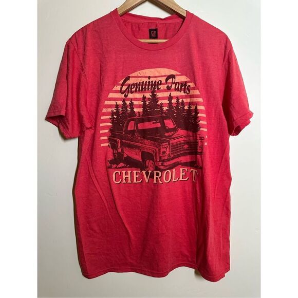 GM Other - Mens GM Chevrolet Truck Red Short Sleeve Comfy T Shirt Size Large